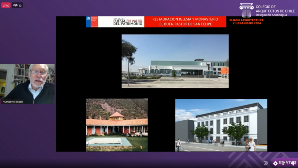 Colegio de Arquitectos de Chile realiza streaming sobre la Iglesia Buen Pastor en San Felipe